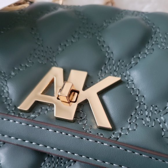 ANNE KLEIN KELLY ROSEMARY / GREEN Quilted Bag - Picture 2 of 8